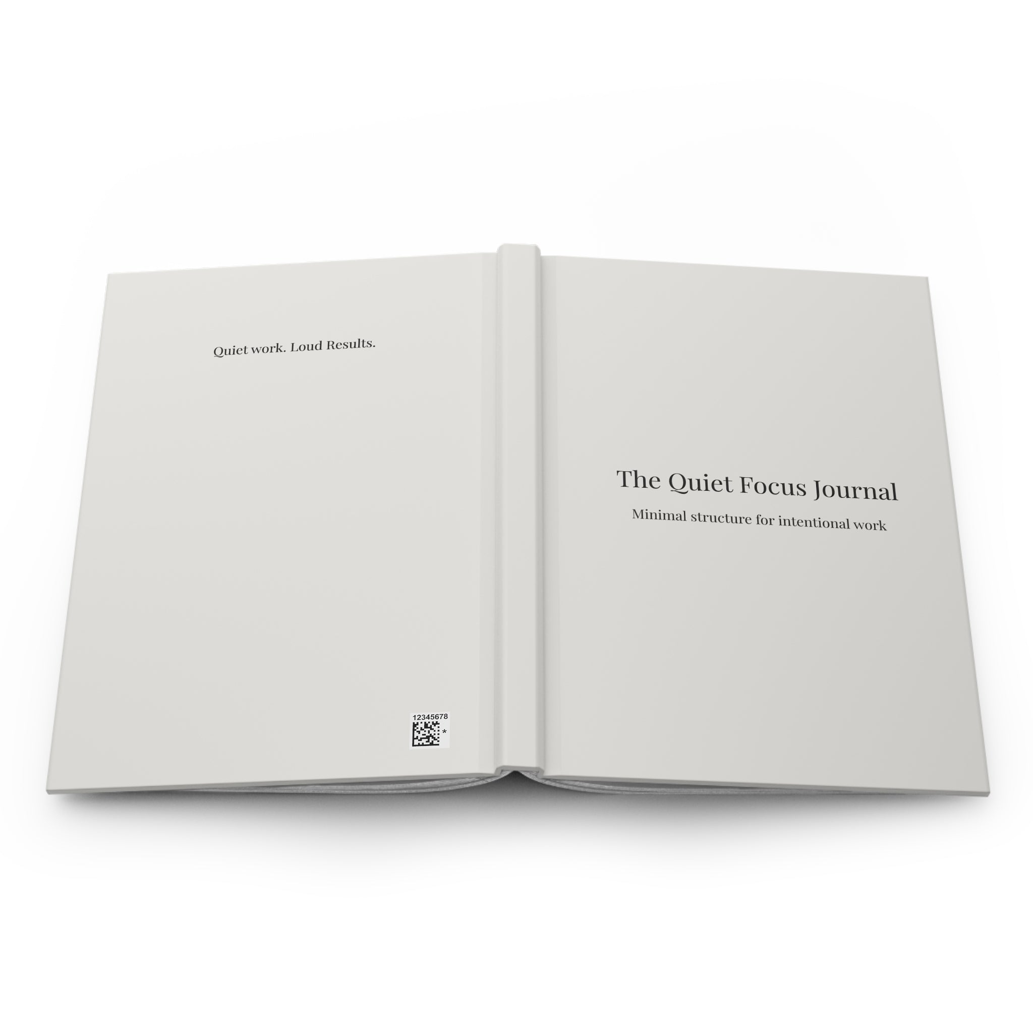 The Quiet Focus Journal | Structured Daily Notebook