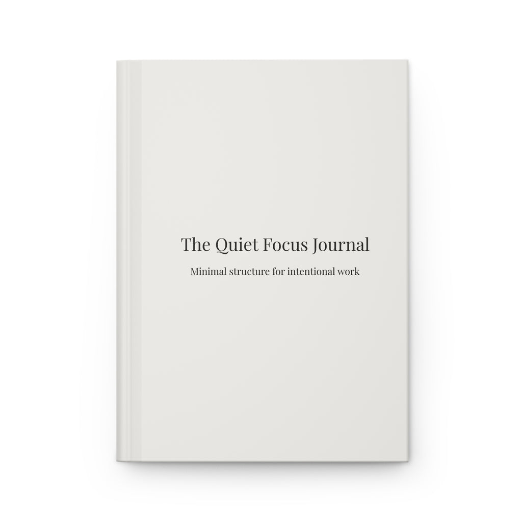 The Quiet Focus Journal | Structured Daily Notebook